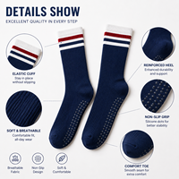 Chaussettes de Pilates personnalisées à bout ouvert, antidérapantes pour le yoga, unisexe, pour adultes, entraînement en studio, respirantes, tricotées, douces au toucher, pour l'exercice et le fitness