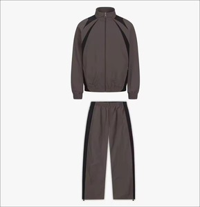 Chaqueta Cortavientos OEM Personalizada para Hombre, Otoño, Ecológica, de Secado Rápido, Poliéster/Nailon 2 en 1, Reversible, Holgada, Talla Grande, Resistente al Viento, para Correr - Product Image 5