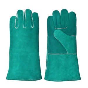 Guantes de Soldador de Cuero Vacuno de Alta Resistencia y Larga Duración, Guantes de Trabajo de Seguridad Industrial con Propiedades Ignífugas - Product Image 3
