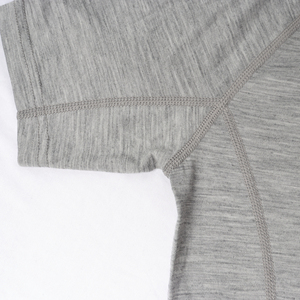 <b>Men's</b> Gray <b>Thermal</b> Long Sleeve Knitted O-Neck Printed Casual Regular Fit Sporty <b>Shirts</b> Front Logo Breathable Flannel Polyester - Product Image 4