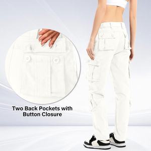 Pantalon cargo classique sur mesure, multi-poches, utilitaire, matière légère, pour le travail, les voyages et la mode streetwear décontractée - Product Image 3