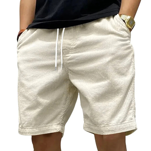 Pantalones cortos de trabajo resistentes de estilo americano para hombre, pantalones cortos informales de pana retro de verano para hombre - Product Image 4