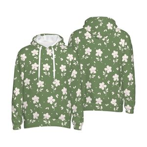 Sweat à capuche thermique d'hiver unisexe, 100% coton, doublure en tissu polaire, logo imprimé sur le devant, design personnalisable - Product Image 5