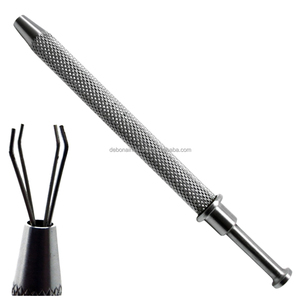 Outil de perçage manuel en acier inoxydable, support de bijoux de corps durable pour anneaux de perles captifs, piercing de précision - Product Image 1