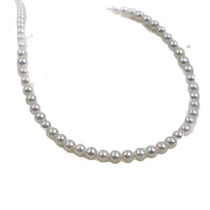 ไข่มุกน้ำจืดธรรมชาติขนาด 4-5 มม. คุณภาพดี แสงเงาสวยงาม ผลิตภัณฑ์กึ่งสำเร็จรูปสำหรับงาน DIY ทำสร้อยคอ ไข่มุกเม็ดเดี่ยว - Product Image 5