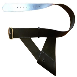 <b>Vintage</b> Cow Hide Leather <b>Belt</b> Wide Casual Waist <b>Belt</b> Square Copper Buckle Mid-18th Century Sword Waist <b>Belts</b> - Product Image 6