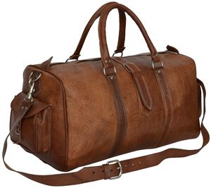 Nuevo bolso de viaje informal para hombre de cuero genuino, impermeable, en oferta en línea a bajo precio. - Product Image 6