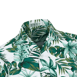 Camisas de Algodón 100% para Hombre al por Mayor OEM, con Logotipo Personalizado, Sólidas, Transpirables, Ecológicas, para Verano y Playa, con Botones, Cuello Alto, Teñidas con Hilo - Product Image 4