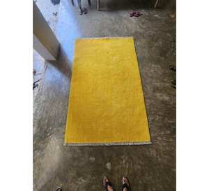 Ensemble de tapis de haute qualité 100% soie de bambou, tapis uni en viscose, rayonne de luxe et pièce décorative coupée style vintage - Product Image 1