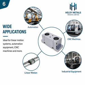 Durable Aluminum Alloy Dual Bore <b>Clamp</b> Mounting Block for Mechanical Assemblies with High Vibration Resistance and Strength - Product Image 6