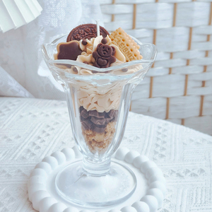 เทียนที่ตักไอศครีมแปลกใหม่เทียนหอมถั่วเหลืองเทียนหอมการออกแบบที่ประณีตสำหรับตกแต่งบ้านงานเลี้ยงงานแต่งงาน - Product Image 1