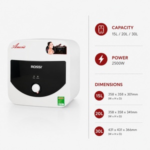 เครื่องทำน้ำอุ่น ROSSI Amore ขนาด 10 ลิตร ผลิตในเวียดนาม ราคาโรงงาน ราคาขายส่ง บริการ OEM ODM หม้อต้มน้ำไฟฟ้าแบบมีถัง - Product Image 2