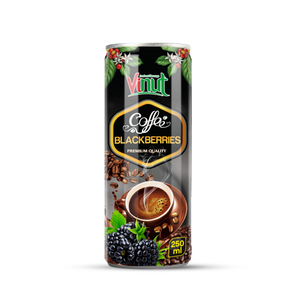 กาแฟอาราบิก้า โรบัสต้า 250 มล. กระป๋องอะลูมิเนียม ปราศจาก GMO ปราศจากกลูเตน บริสุทธิ์จากธรรมชาติ 10 บริกซ์ VINUT รับผลิตแบรนด์ส่วนตัว (OEM/ODM) ขายส่ง - Product Image 1