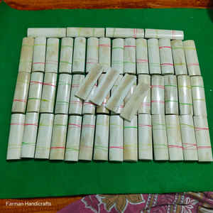 Placa de Hueso de Búfalo Blanco Natural, Media Redonda, para Mango de Cuchillo, Material para Artesanía Hecha a Mano, a Precio Económico - Product Image 3