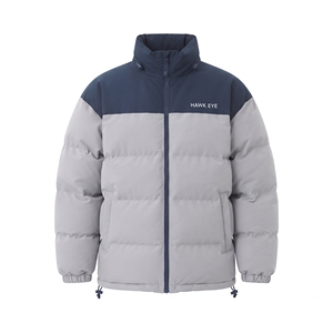 Men's Insulated Color Block Winter <b>Coat</b> Cotton <b>Padded</b> Breathable Casual Outerwear Jacket - Product Image 3