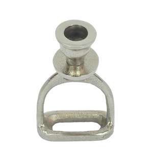 Support de bougie en nickel poli, porte-bougie décoratif en forme d'étrier de cheval argenté, décoration de table, accessoires modernes pour la maison - Product Image 5