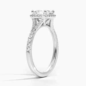 BOJ <b>Ring</b> 0104 Asscher Cut 925 Silver Halo Stone Prong Setting Solitaire <b>Diamond</b> <b>Ring</b> 2ct D Color VVS1 Moissanite GRA Certified - Product Image 2