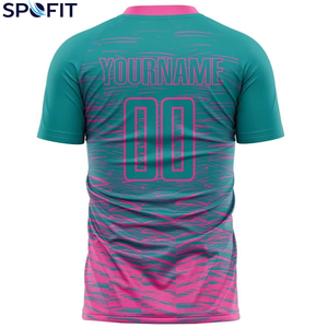 เสื้อฟุตบอลสั่งทำพิเศษ ระบายอากาศได้ดี แห้งเร็ว ผลิตจากโพลีเอสเตอร์ พิมพ์ลายแบบซับลิเมชั่นเต็มตัว พร้อมชื่อ เบอร์ และโลโก้ทีม - Product Image 6