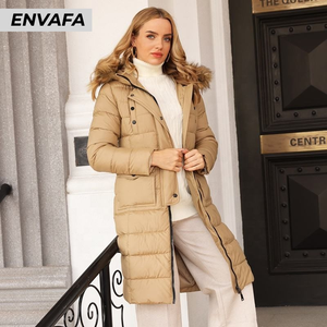 Parka chaude matelassée pour femme, manteau d'hiver à capuche, doudoune courte matelassée grande taille pour filles et femmes, best-seller - Product Image 5