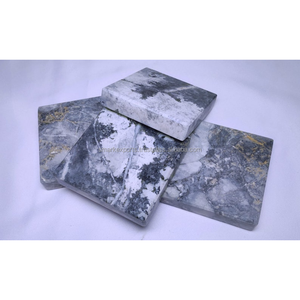 Natural Marble Classic Round Shape Eco-Friendly Heat Resistant <b>Drink</b> <b>Coasters</b> for Coffee Table Dining and Home Decor - Product Image 6