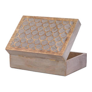 Cofre de Madera Económico para Recuerdos Personales, Recuerdos de Boda, Joyas, Regalos Especiales con Acabado Rústico Hecho a Mano por Aaliyan Impex - Product Image 1