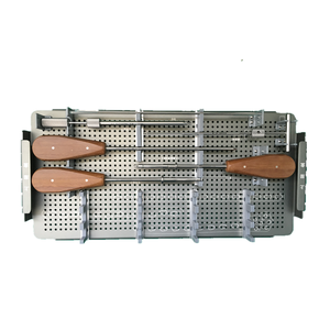 Ensemble d'instruments chirurgicaux orthopédiques de base, certifié ISO13485, classe II, plateau perforé en métal, certifié CE, usage hospitalier - Product Image 2
