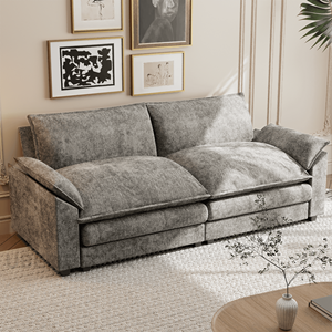 Manila 80 \ "Sofá Loveseat 2 plazas con silla de tofe reversible Asiento suave para sala de estar - Product Image 2