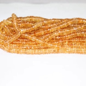 Cuentas de corte de rueda de calidad AAA de 6-7 Mm y 16 pulgadas, piedra preciosa Natural con forma de neumático facetado citrino para hacer joyas, cuentas al por mayor - Product Image 1