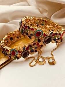 Elegant Artificial Bracelet Collection Fashion Jewelry <b>Sets</b> Designer <b>Bangles</b> for Women Bridal Party Wear Custom Jewelry - Product Image 5
