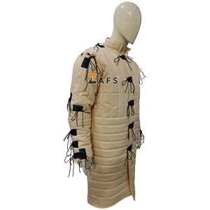 Gambesón Medieval de Manga Larga, Chaqueta Acolchada Gruesa, Armadura Histórica de Algodón, Disfraz Unisex para Reenactment - Product Image 3