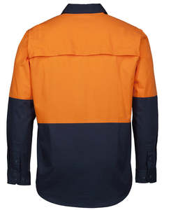 Camisa de Trabajo de Manga Larga de Alta Visibilidad, (D+N) 150G - Product Image 3