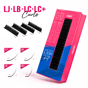 Charmlash Lash Supplies Wholesale Lb Lash <b>Extensions</b> 0.03 <b>Mink</b> <b>Eyelashes</b> 2mm Base Structure High Quality Korean Pbt Fiber - Product Image 1