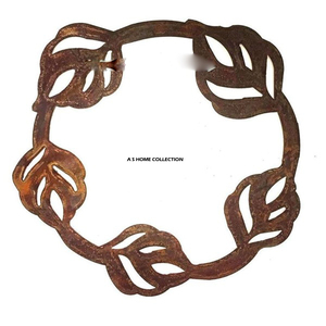 Couronne de Noël murale à suspendre, design feuillage brun, prix compétitif, accessoires de décoration, couronne de Noël vierge pour sublimation - Product Image 1