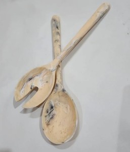 Resin <b>Serving</b> <b>Spoon</b> High Quality Food Grade Elegant Design for <b>Serving</b> Rice Pasta Salad Curry and Soup Comfortably - Product Image 5