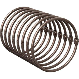 Anneaux de rideaux en métal robustes pour portes patio, fenêtres coulissantes et rideaux d'extérieur, disponibles à prix compétitif en provenance d'Inde - Product Image 2