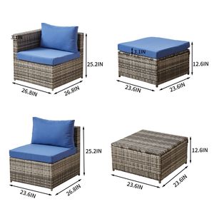 Divano da Patio con Cuscini Confortevoli per Arredamento da Esterno - Product Image 1