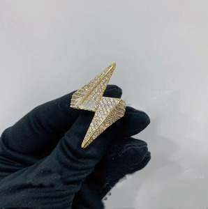 Premium <b>Men</b> Hip Hop Prong Setting Engagement Iced Out 925 Sterling <b>Silver</b> Rapper Wedding or Party Anniversary Gift <b>Rings</b> - Product Image 4