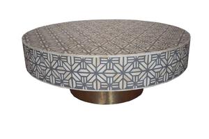 Mesa con Incrustaciones de Hueso de ILAHI, Diseño Moderno con Detalles de Ágata, Almacenamiento Portátil, Muebles para el Hogar - Product Image 3