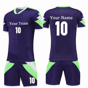 Dernier modèle d'uniforme de football pour hommes en polyester, ensemble d'uniformes d'entraînement de club avec logo et nom d'équipe, service OEM - Product Image 2