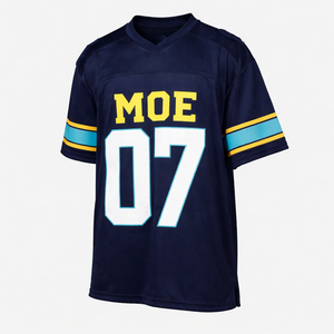 Camiseta de Fútbol Americano Oversize para Hombre, Transpirable, Manga Corta, con Número Estampado, Malla, Estilo Urbano, Venta al por Mayor OEM para EE. UU. - Product Image 6