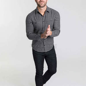 Chemise en flanelle à boutons de haute qualité, style décontracté, toucher doux, motif à carreaux, coupe décontractée - Product Image 2