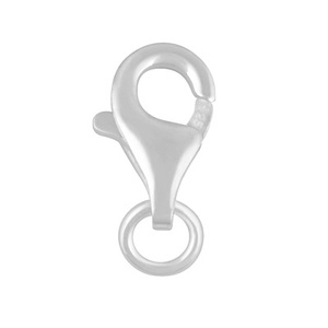 Cierre de Langosta de Plata de Ley 925 de 9mm para Joyería, Conector de Bloqueo Seguro, Venta al por Mayor a Granel para Fabricación de Joyas - Product Image 1