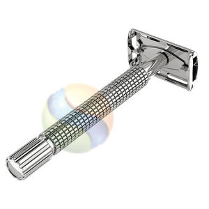 Navaja de Afeitar Clásica de Doble Filo con Mango de Acero Inoxidable de Alta Calidad para Barberos, Diseño Elegante para Hombres - Product Image 6