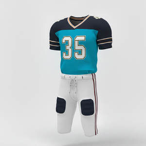 Ensemble maillot et pantalon de football américain pour hommes, tissu respirant et durable, conçu pour l'entraînement, les matchs et le jeu d'équipe. - Product Image 1