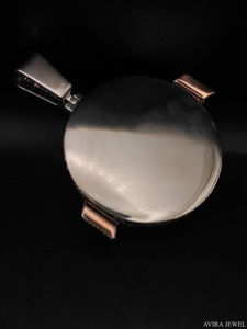 Colgante de Plata de Ley 925 con Baño de Oro Rosa y Moissanita, Sin Níquel ni Plomo, para Amantes de la Moda y el Hip Hop - Product Image 3