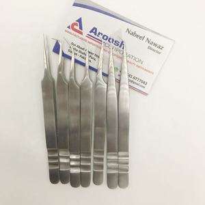 Ensemble de pinces à épiler en acier inoxydable de couleur de logo personnalisé de haute qualité professionnel pointe pointue durable de haute qualité - Product Image 5