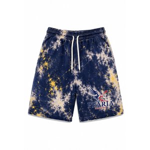 Tie Dye <b>Men's</b> 100% Cotton Mid Elastic Waist Drawstring Casual Beach Sports <b>Lounge</b> <b>Shorts</b> - Product Image 4