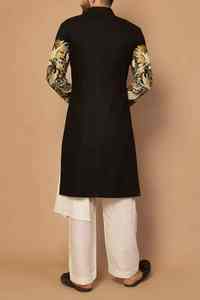 Traje Tradicional de Novio Salwar Kameez, Vestido de Boda Indio Pakistaní para Hombre, Protección Solar, Sin Arrugas, para Todas las Temporadas - Product Image 3