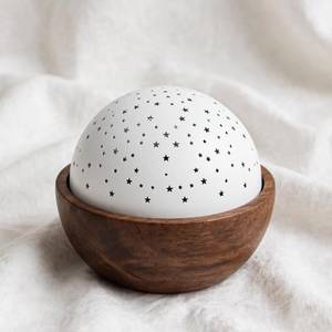 Brûleur d'encens Bakhoor moderne blanc avec découpe étoile, bol en bois pour charbon, Mubakhara, porte-encens Oudh arabe du Moyen-Orient, décoration d'intérieur - Product Image 2