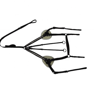 เกราะหน้าอกสำหรับแข่งม้าขี่ม้าสไตล์ตะวันตกพร้อมจุดพิน5ขาและแผ่นหนังที่ทำจากขนสัตว์เทียมสำหรับผลิตภัณฑ์จากม้า - Product Image 1